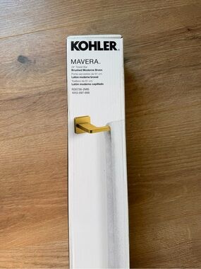 New Kohler Mavera 24" Towel Bar in Brushed Moderne Brass
